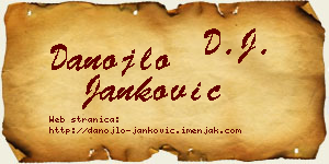 Danojlo Janković vizit kartica